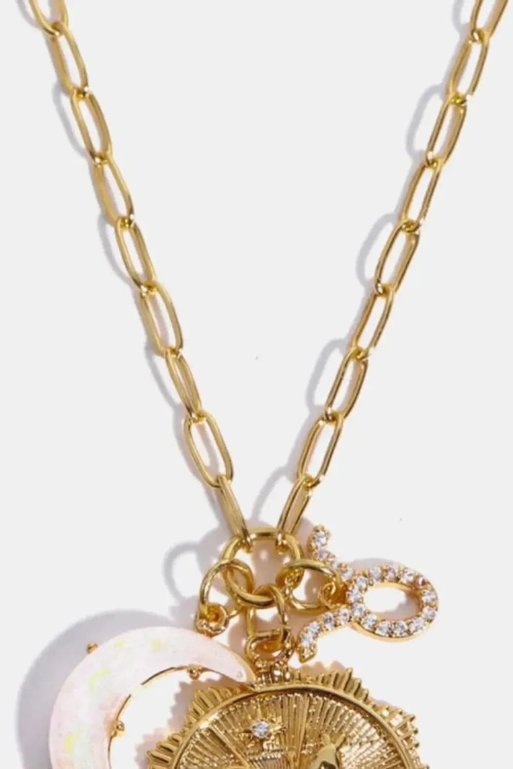 Constellation and Moon Pendant Copper Necklace - Bad Moms Club