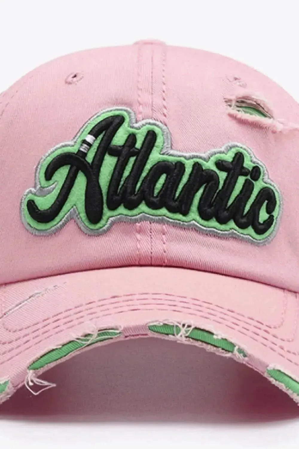 ATLANTIC Graphic Distressed Baseball Cap - Bad Moms Club