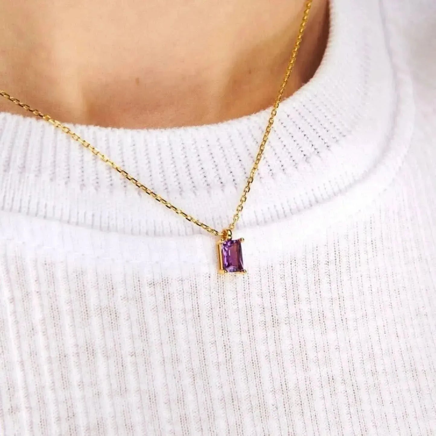 Titanium Steel Inlaid Zircon Pendant Necklace - Bad Moms Club