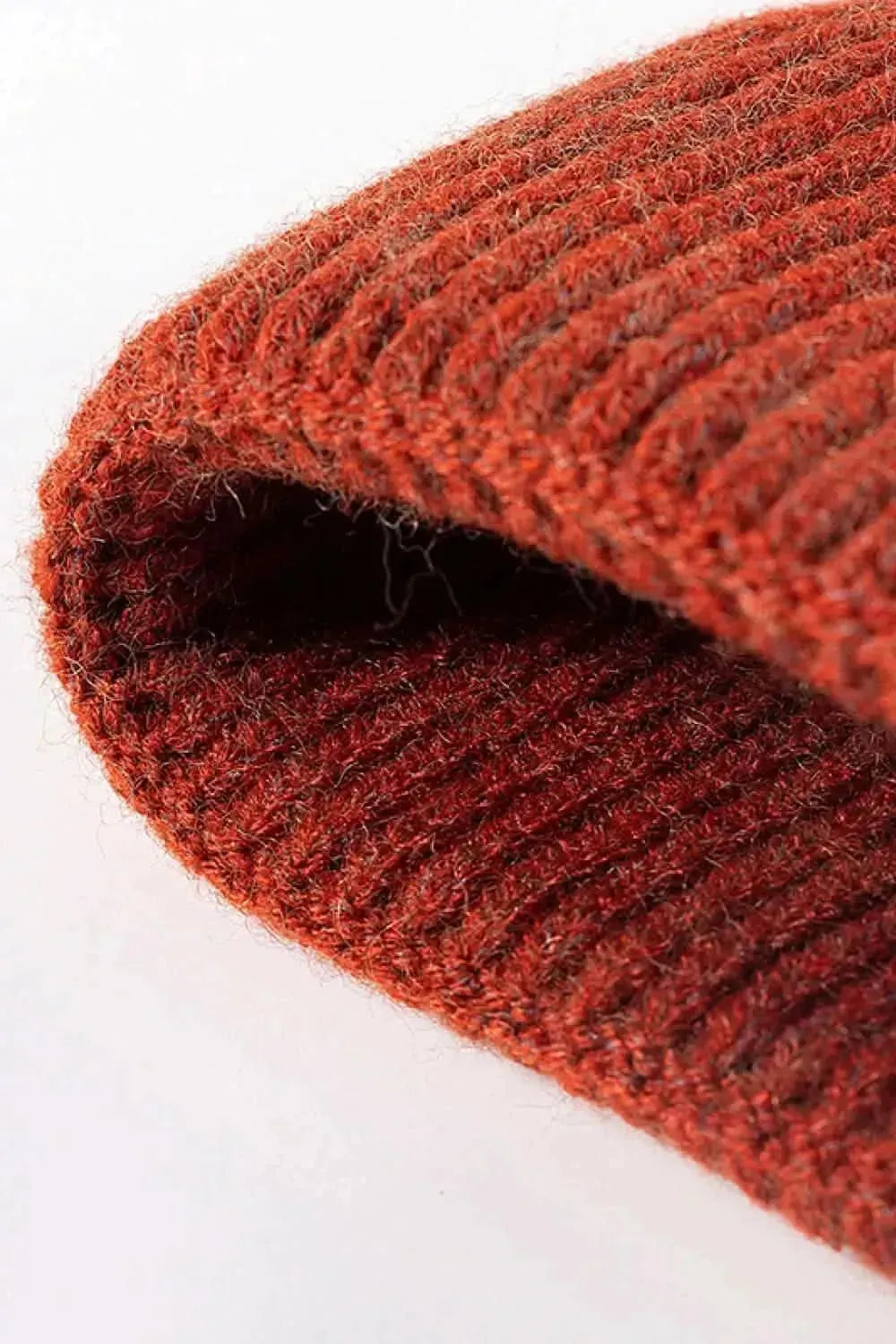 NEWYORK Patch Rib-Knit Cuffed Beanie - Bad Moms Club
