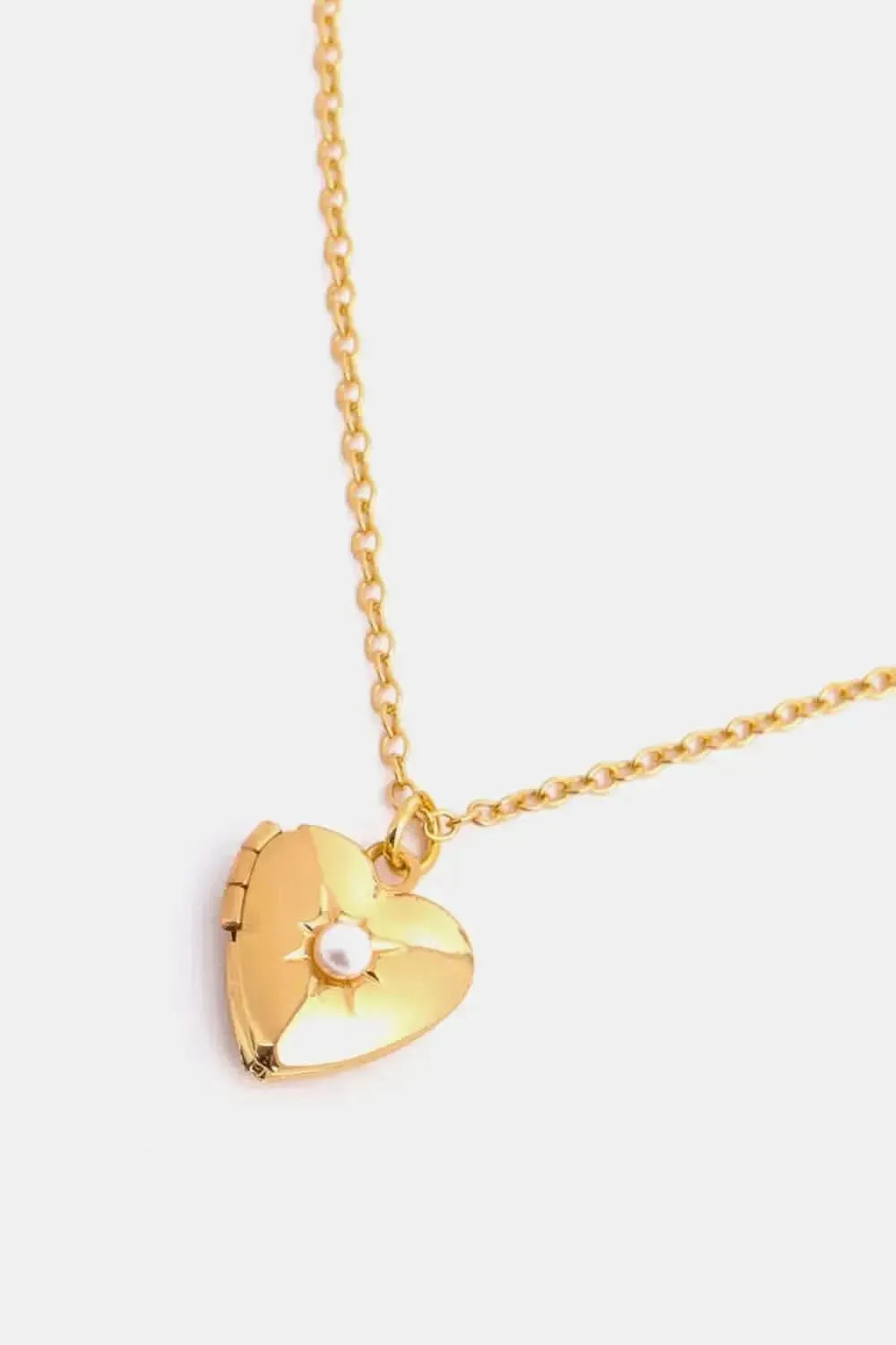 Zircon Heart Shape 14K Gold-Plated Pendant Necklace - Bad Moms Club