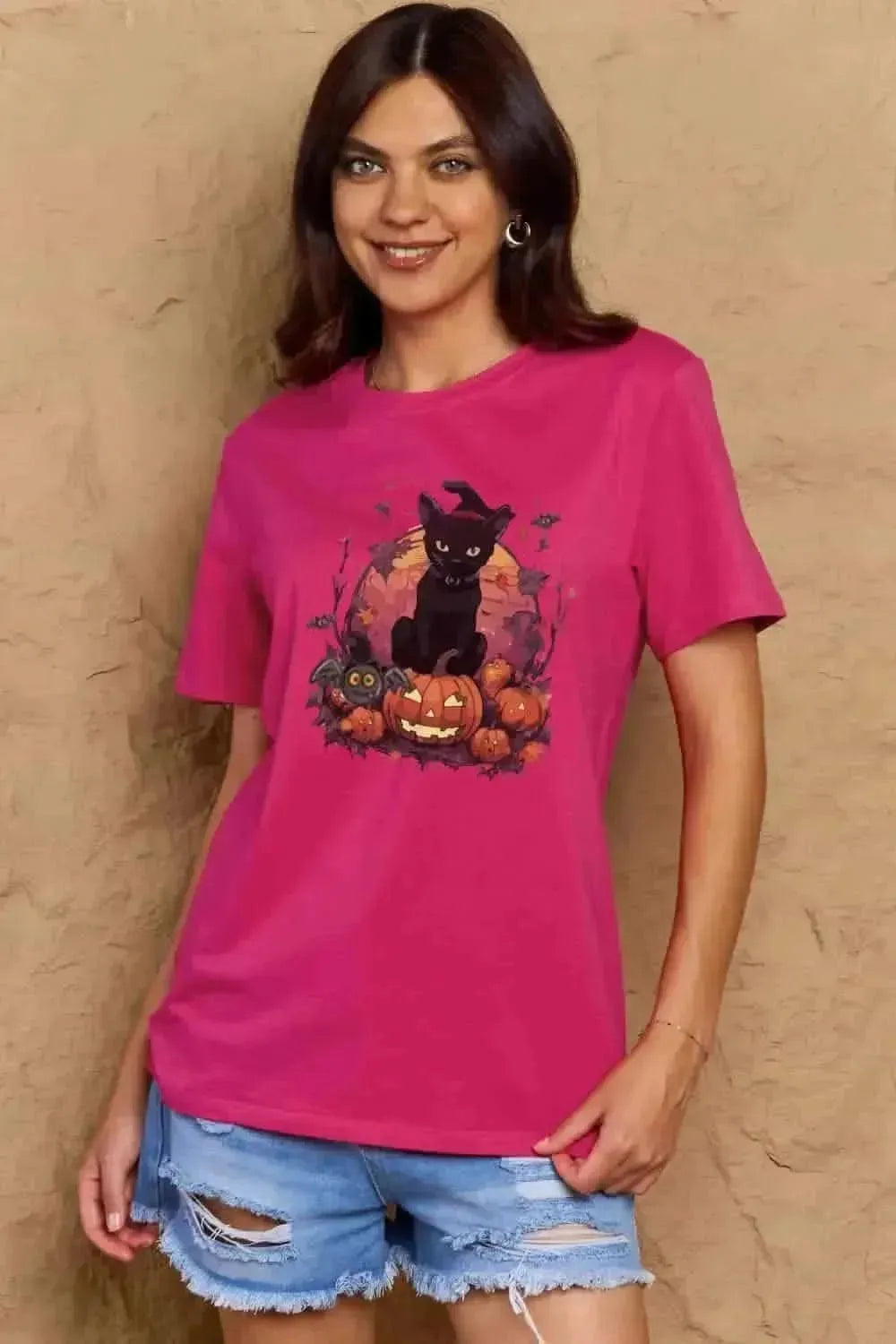 Simply Love Full Size Halloween Theme Graphic T-Shirt - Bad Moms Club
