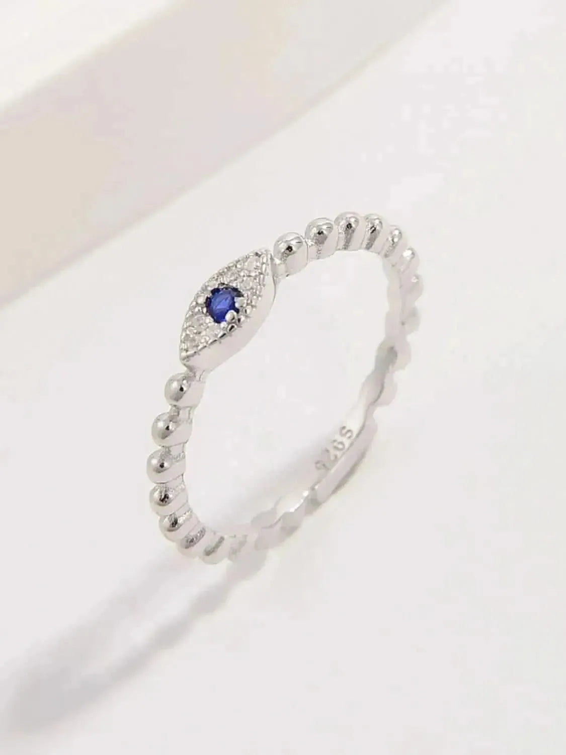 925 Sterling Silver Inlaid Zircon Ring - Bad Moms Club