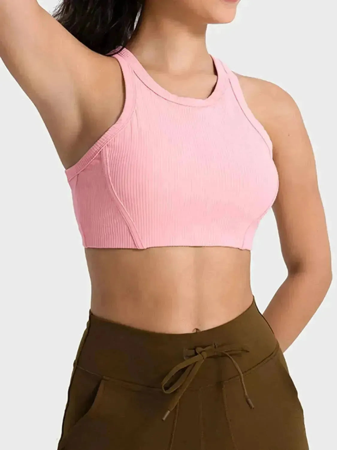 Wide Strap Cropped Sport Tank - Bad Moms Club