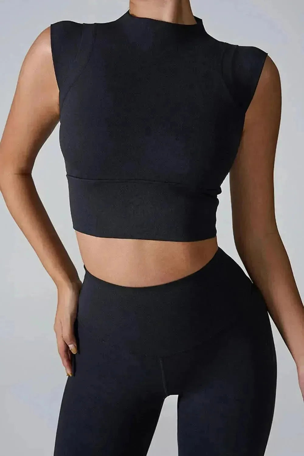 Mock Neck Active Tank - Bad Moms Club