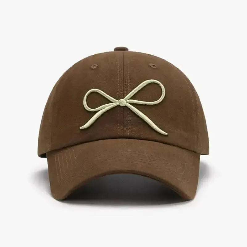 Bow Embroidered Cotton Baseball Cap - Bad Moms Club