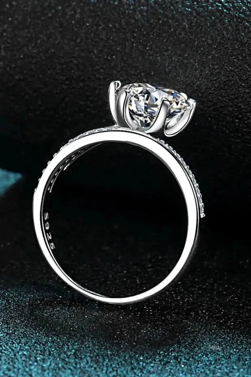 3 Carat Moissanite 6-Prong Ring - Bad Moms Club
