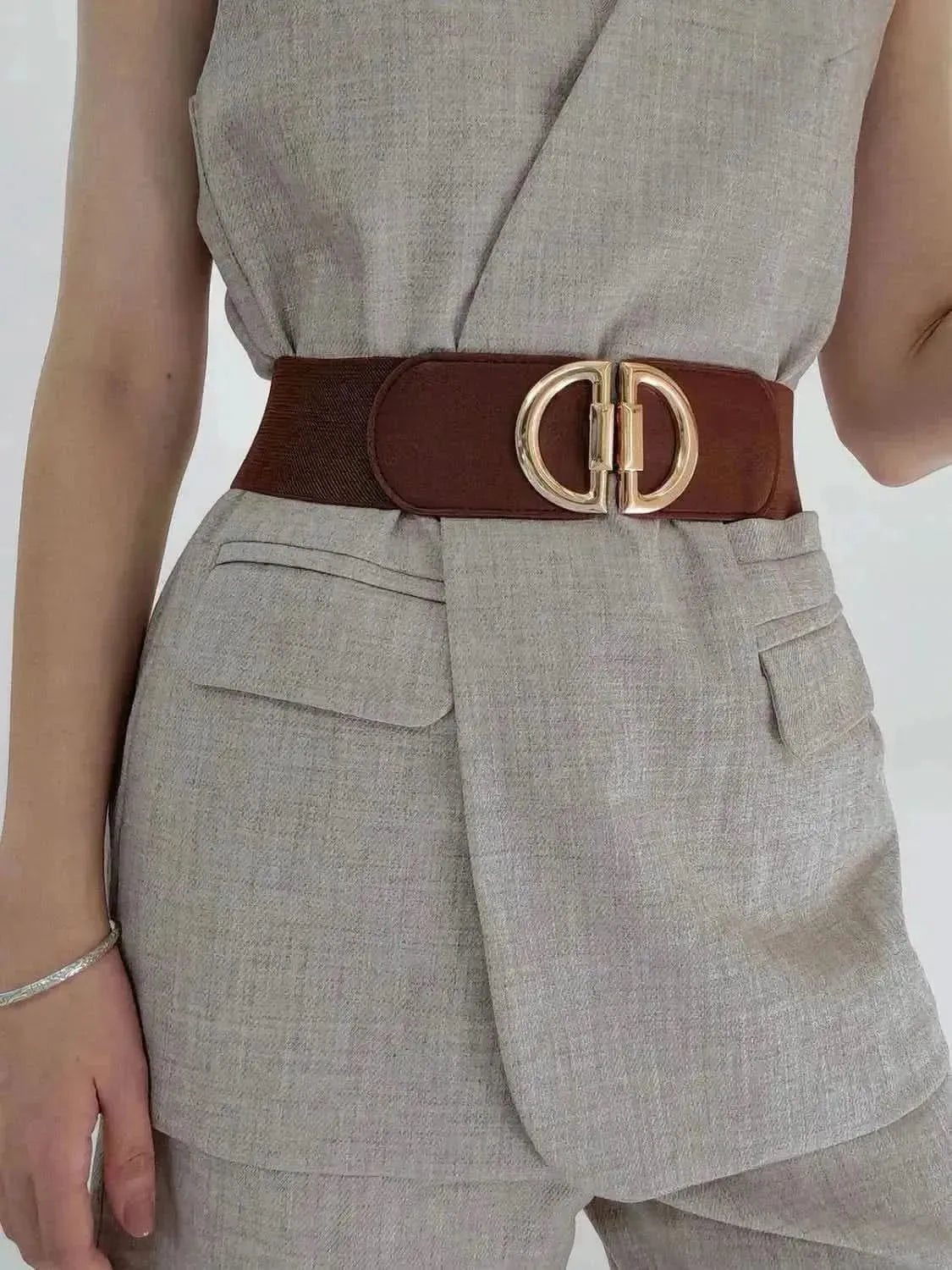 D Buckle Elastic Belt - Bad Moms Club