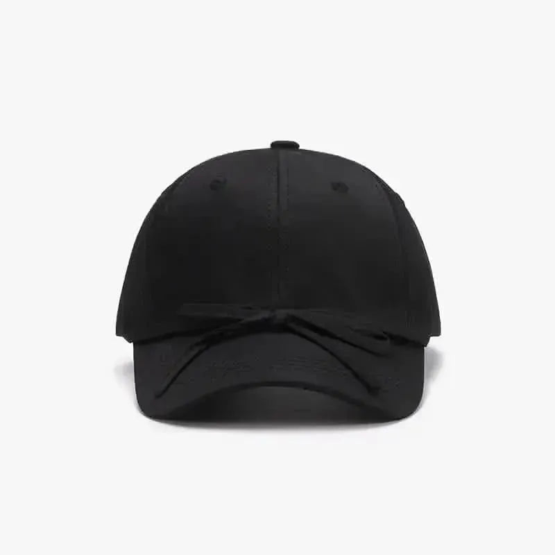 Tied Bow Cotton Baseball Cap - Bad Moms Club