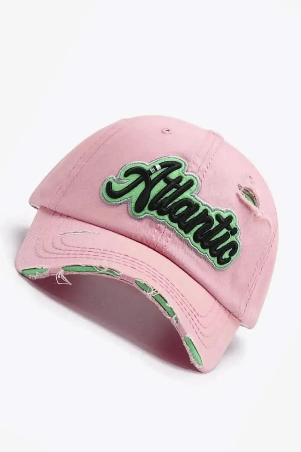 ATLANTIC Graphic Distressed Baseball Cap - Bad Moms Club