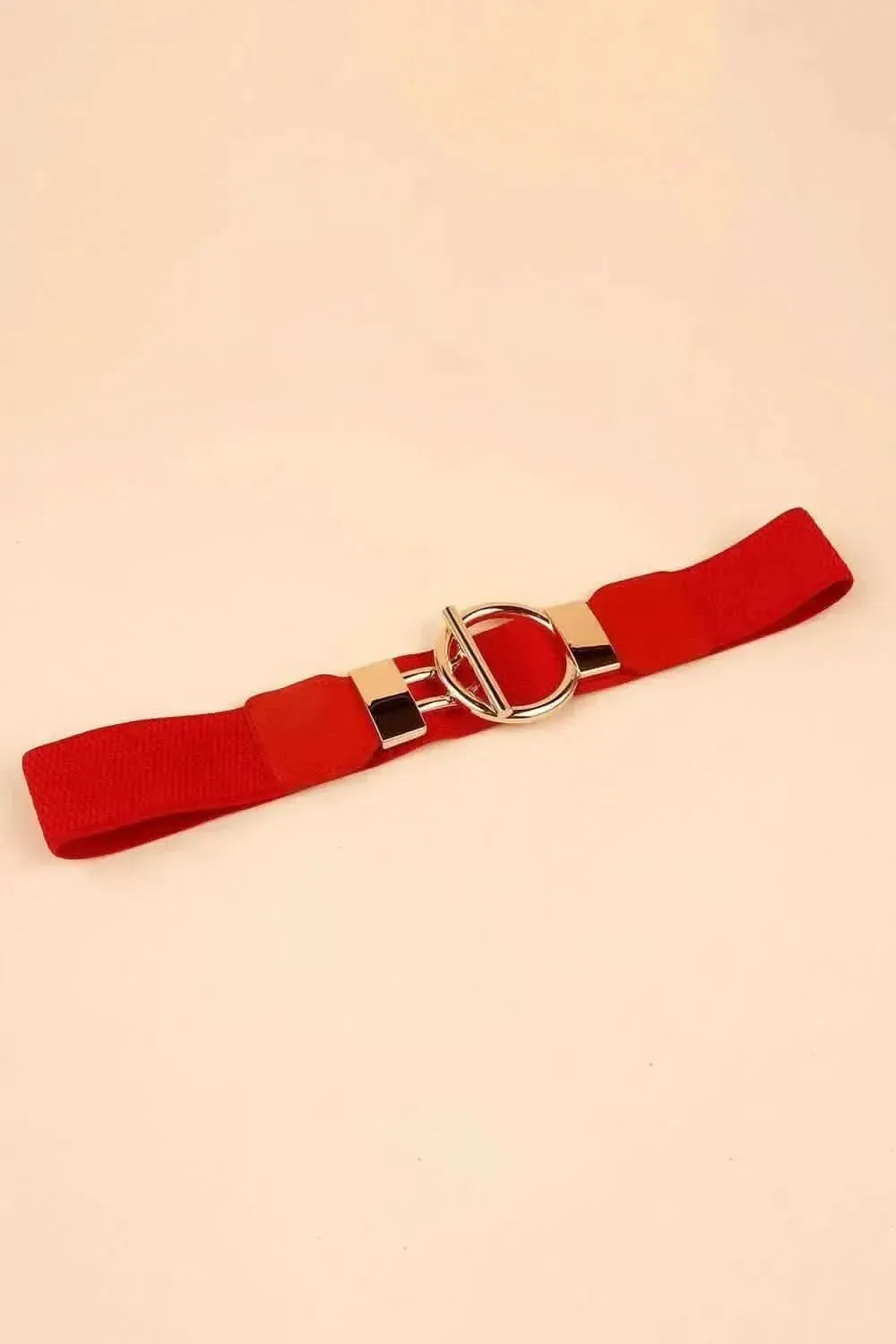 Circle Shape Buckle Zinc Alloy Buckle PU Leather Belt - Bad Moms Club