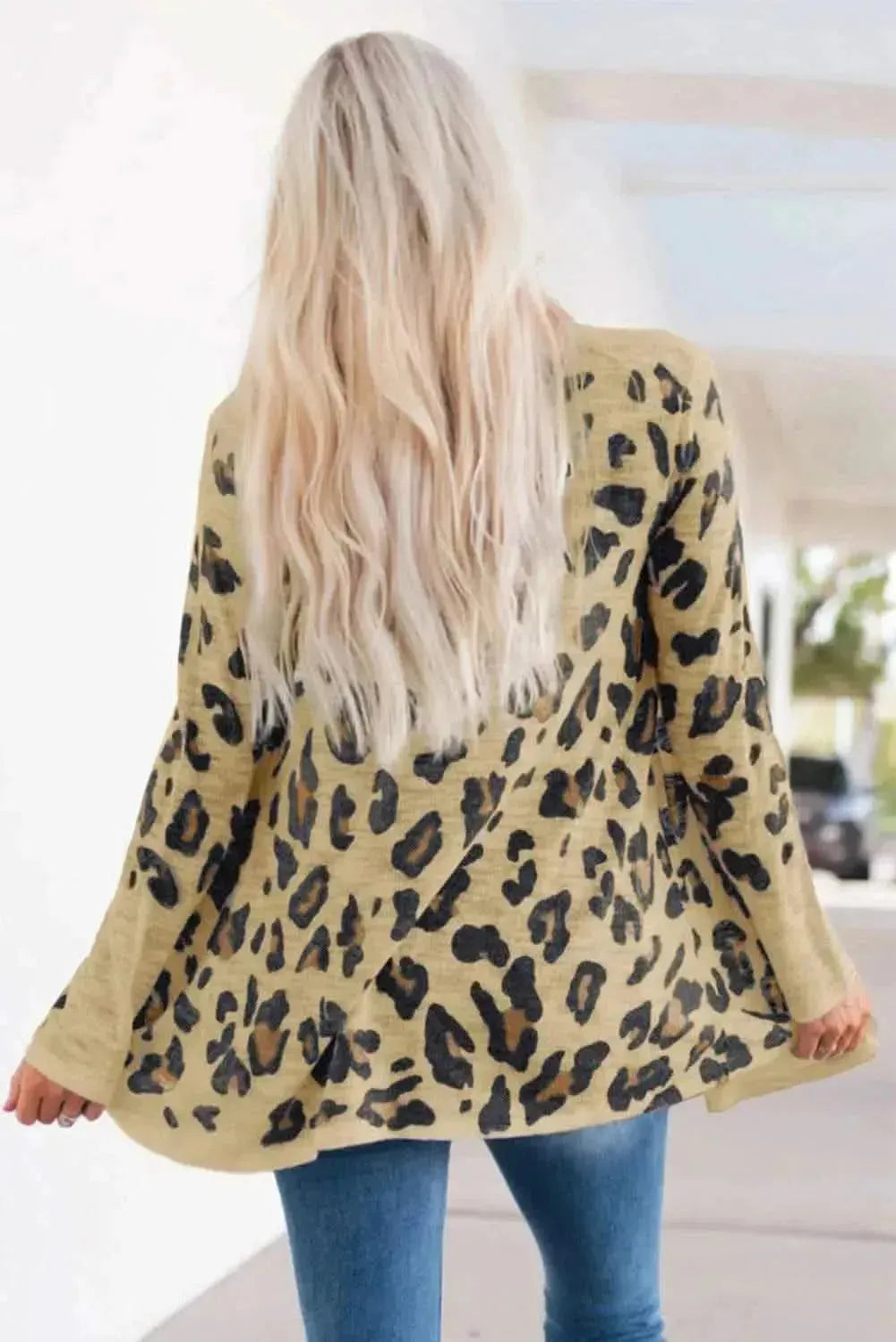 Printed Long Sleeve Cardigan - Bad Moms Club