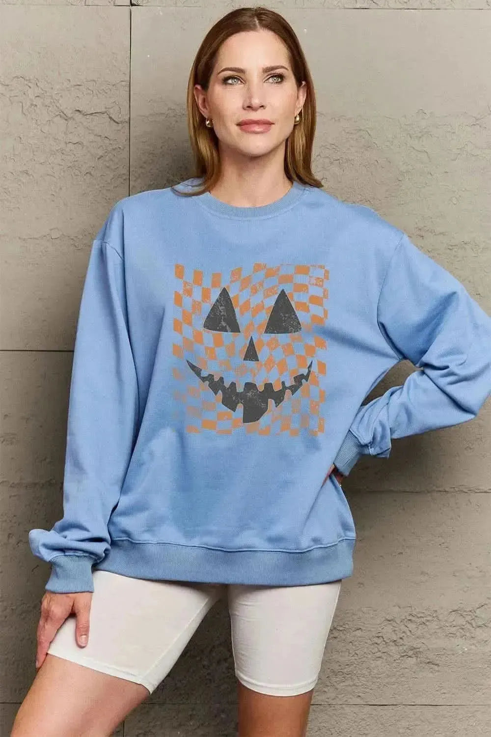 Simply Love Full Size Graphic Dropped Shoulder Sweatshirt - Bad Moms Club