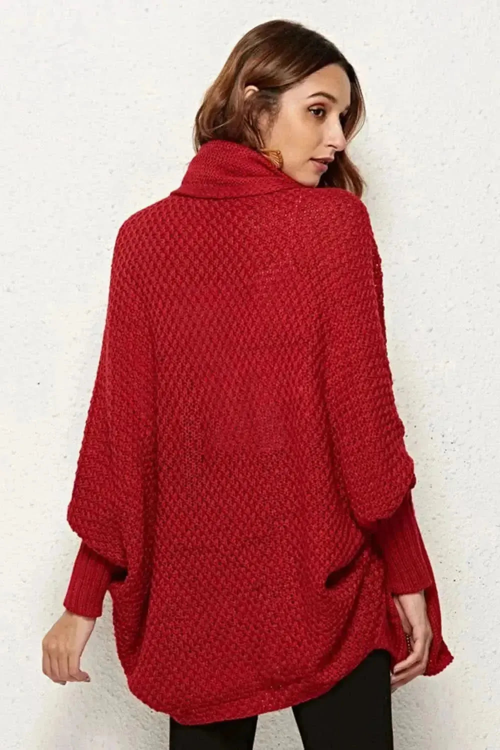 Open Front Dolman Sleeve Longline Cardigan - Bad Moms Club