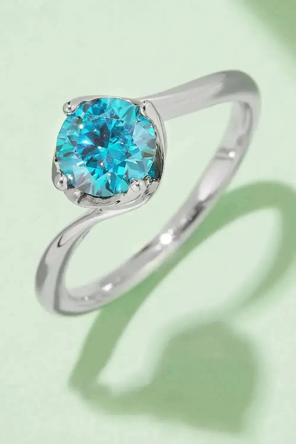 1 Carat Moissanite 925 Sterling Silver Solitaire Ring - Bad Moms Club