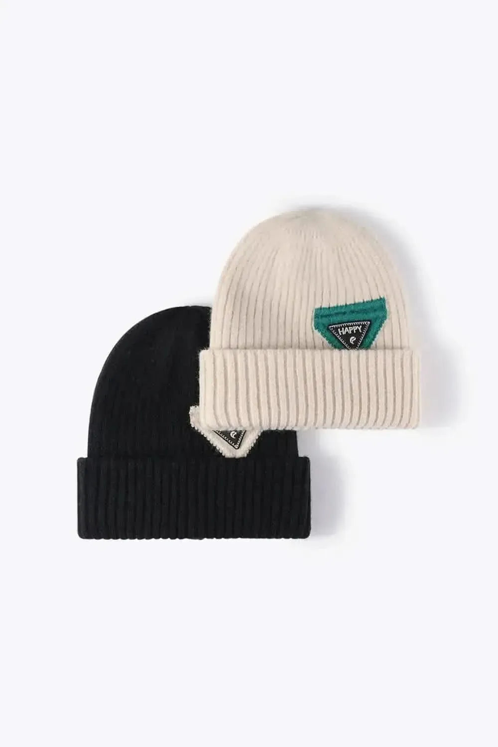 HAPPY Contrast Beanie - Bad Moms Club