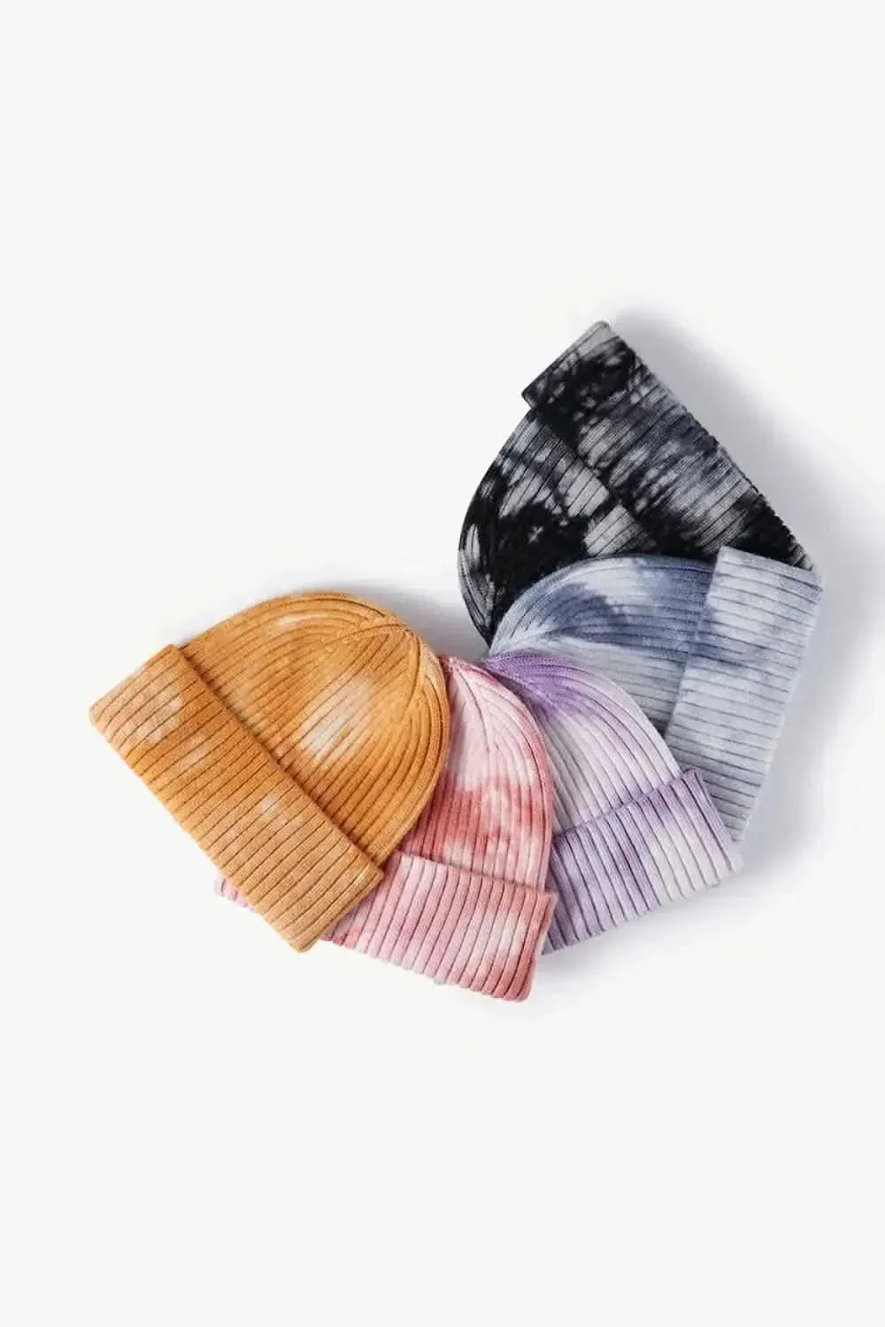 Tie-Dye Ribbed Cuffed Beanie - Bad Moms Club