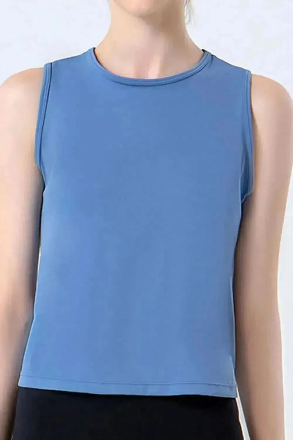 Round Neck Active Tank - Bad Moms Club