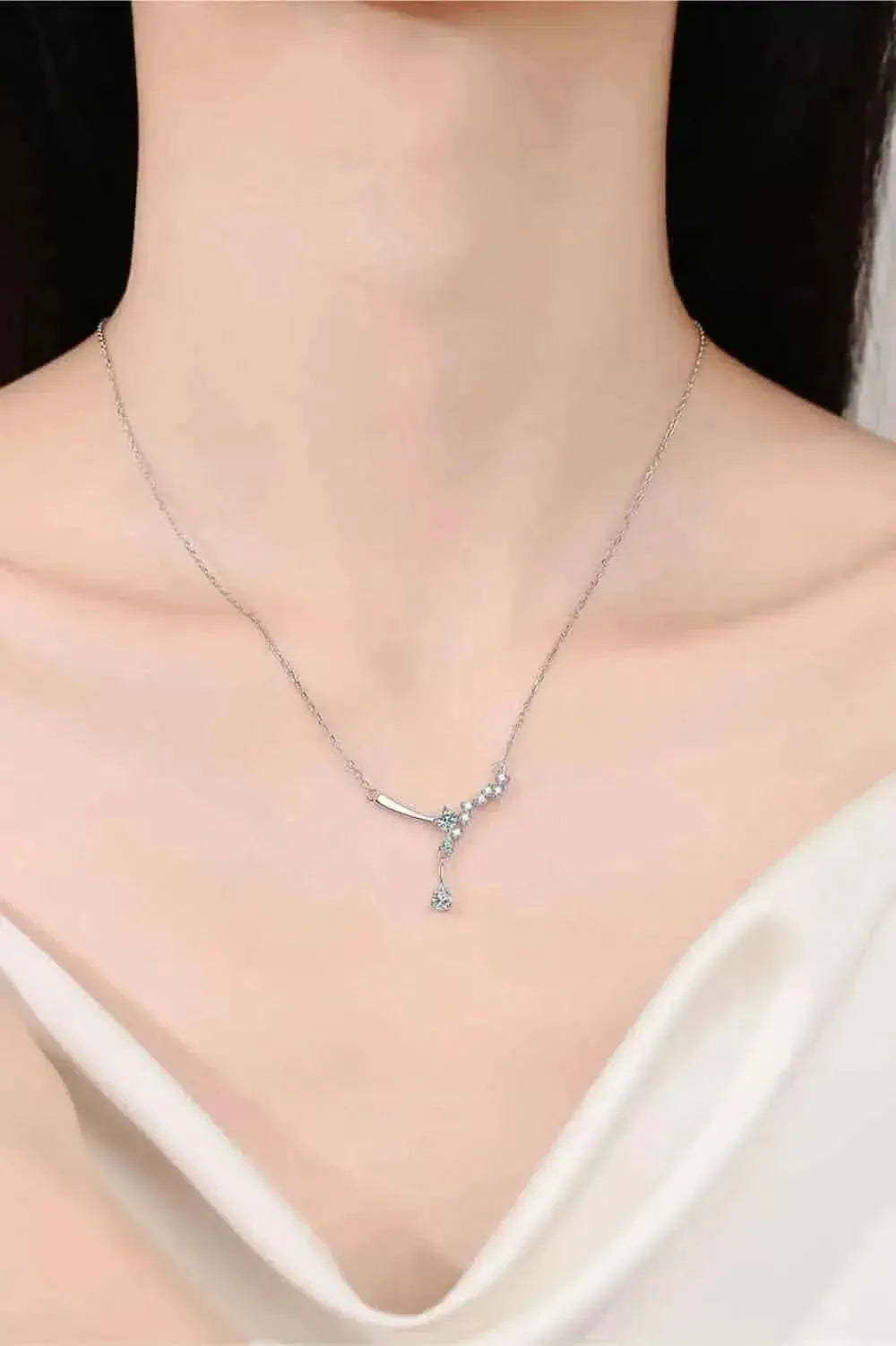 1 Carat Moissanite 925 Sterling Silver Necklace - Bad Moms Club