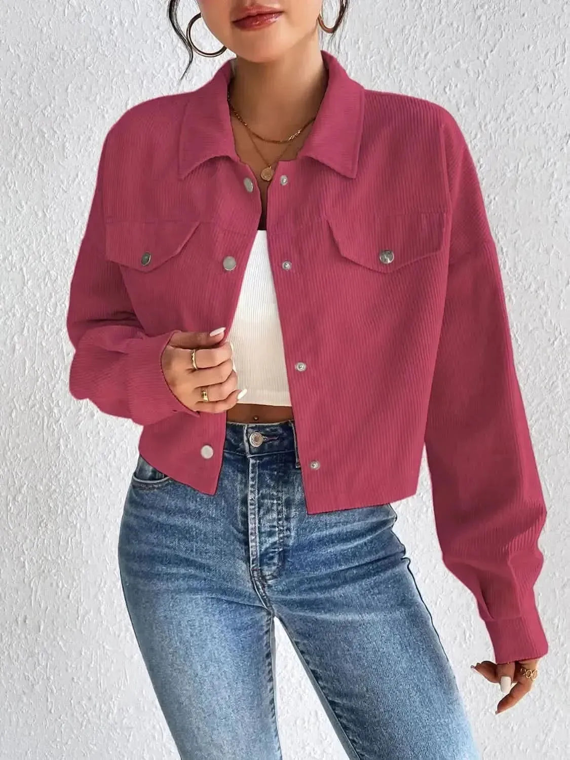 Honey Snap Down Long Sleeve Jacket - Bad Moms Club
