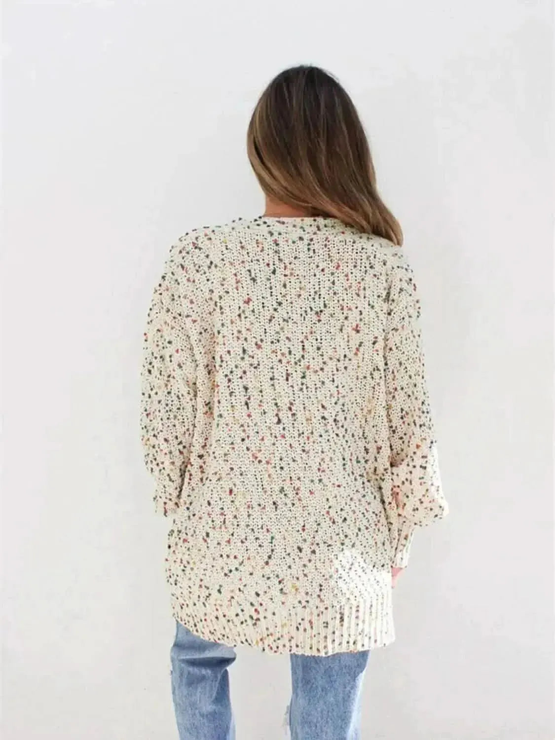 Multicolored Open Front Cardigan - Bad Moms Club
