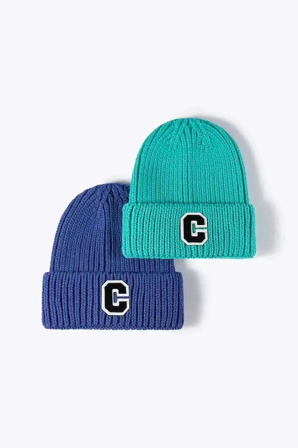 Letter C Patch Cuffed Beanie - Bad Moms Club