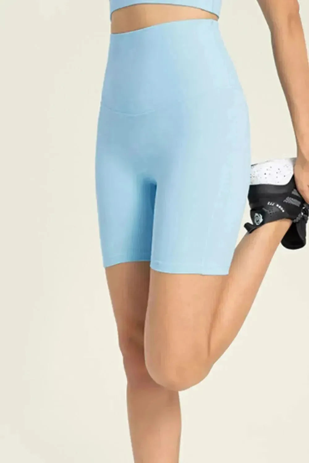 Seamless High-Rise Wide Waistband Biker Shorts - Bad Moms Club