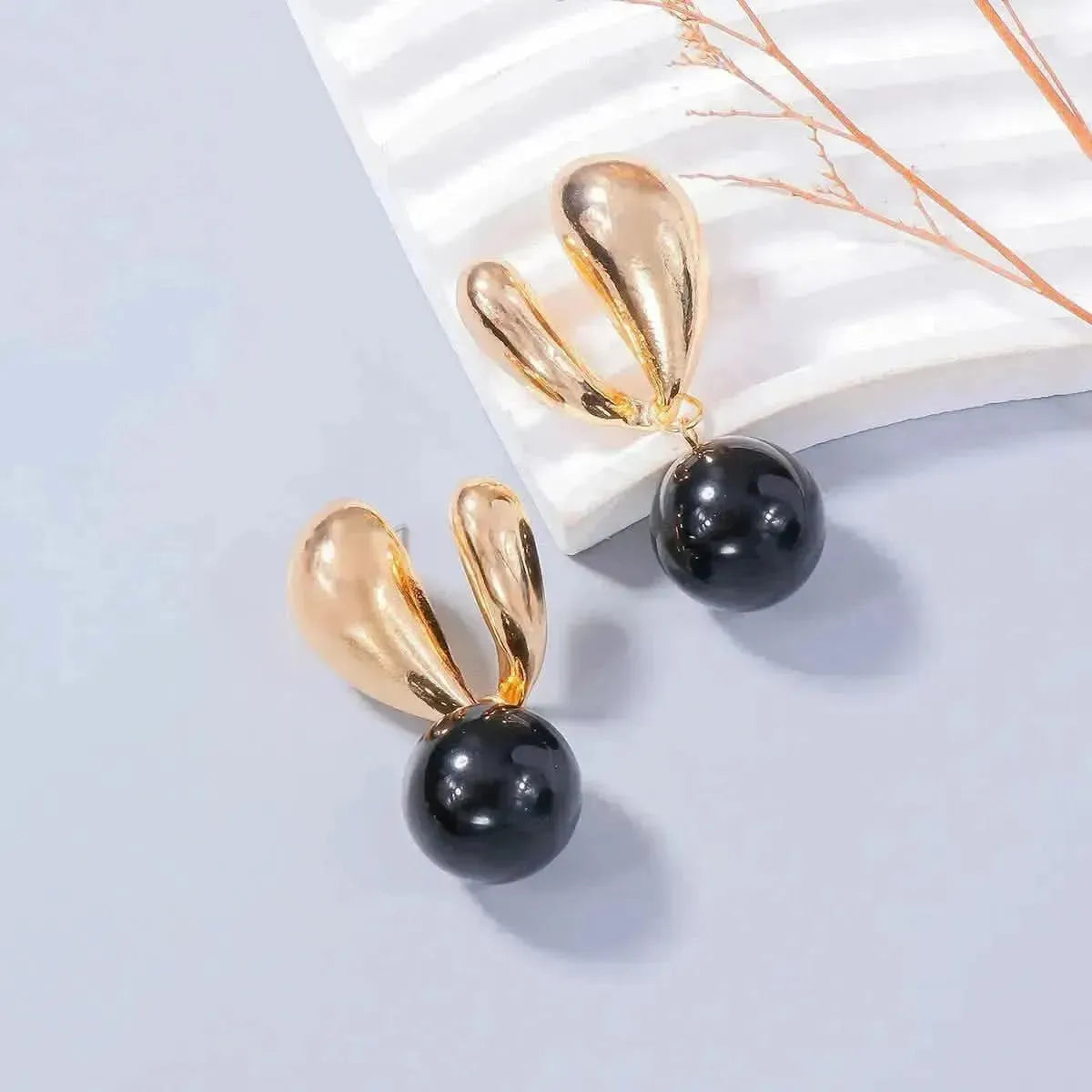 Alloy Drip Oil Bunny Earrings - Bad Moms Club