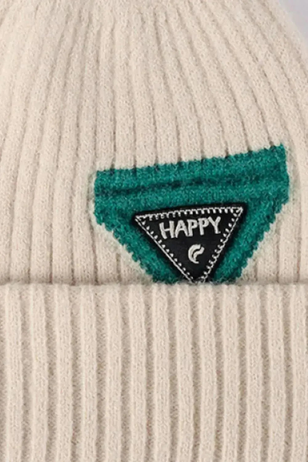HAPPY Contrast Beanie - Bad Moms Club