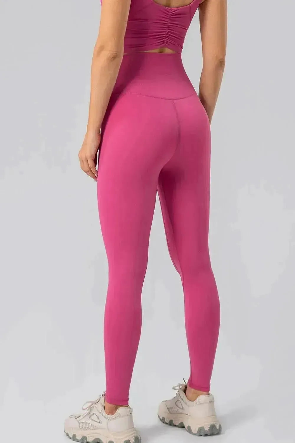 High Waist Wide Waistband Active Leggings - Bad Moms Club