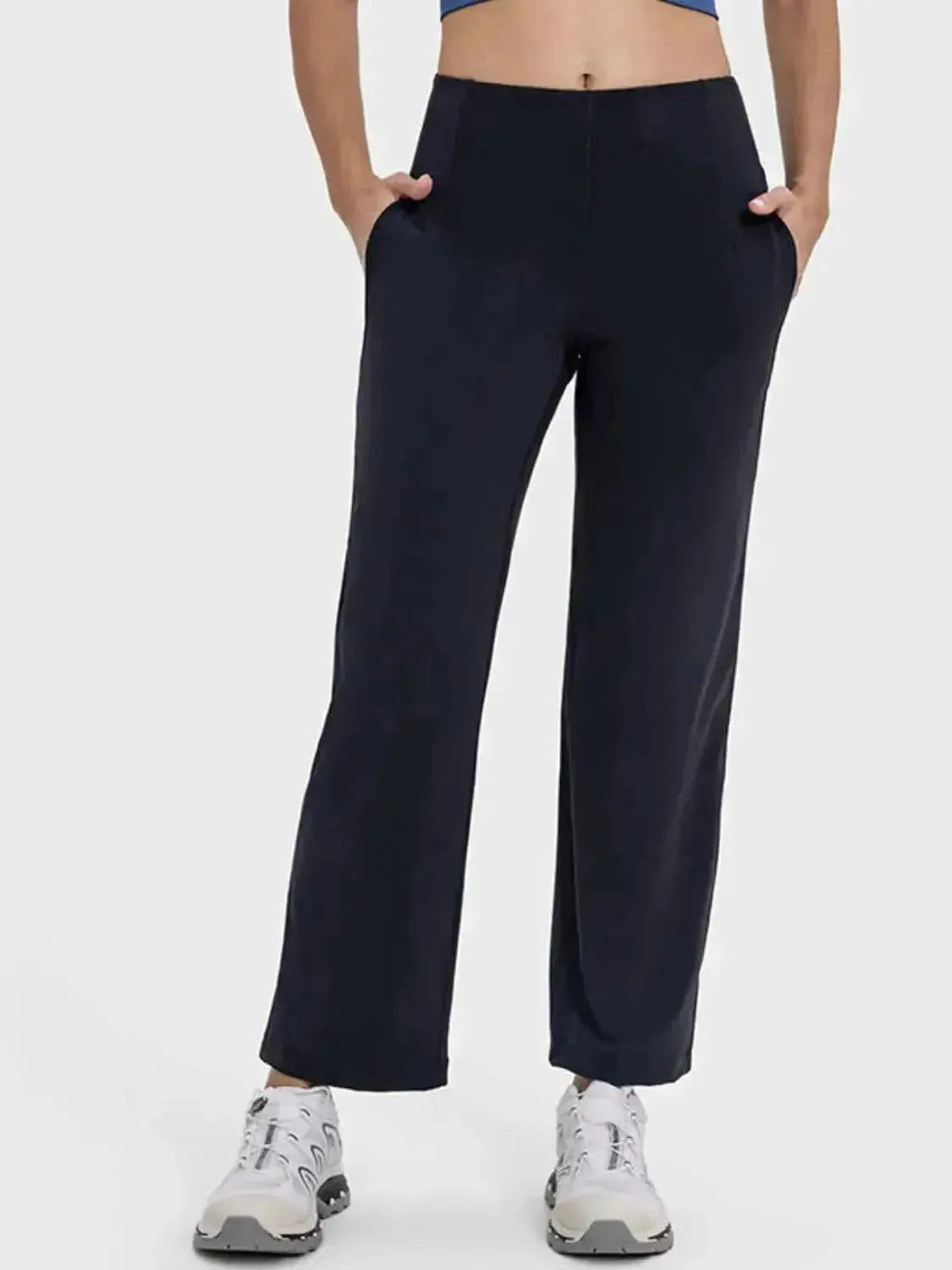 Pocketed High Waist Active Pants - Bad Moms Club