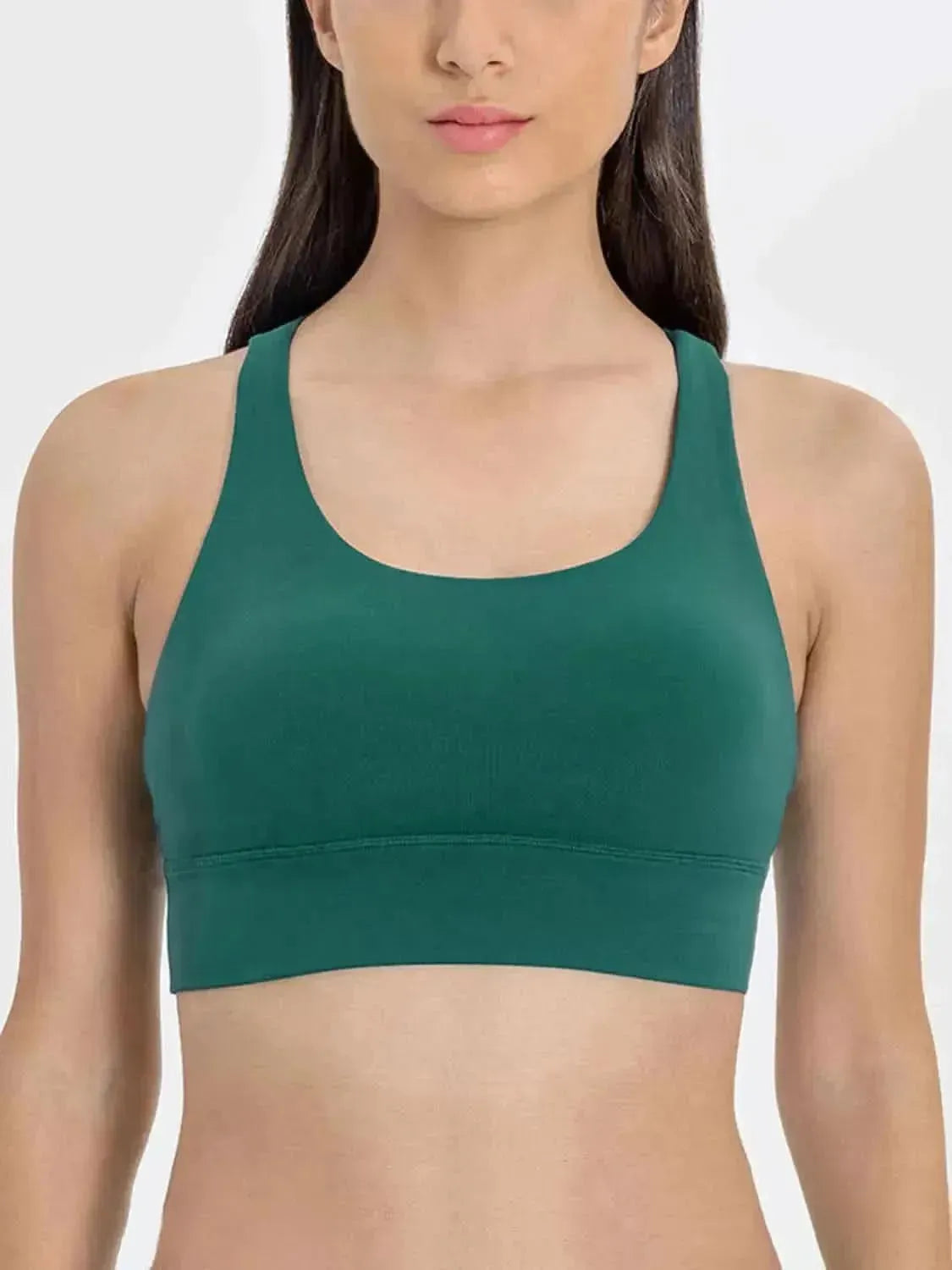 Crisscross Scoop Neck Active Tank - Bad Moms Club