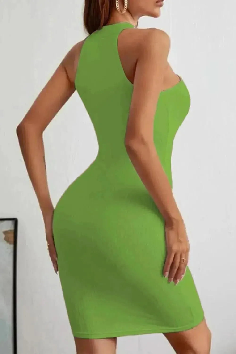 Lace-Up Sleeveless Pencil Dress - Bad Moms Club