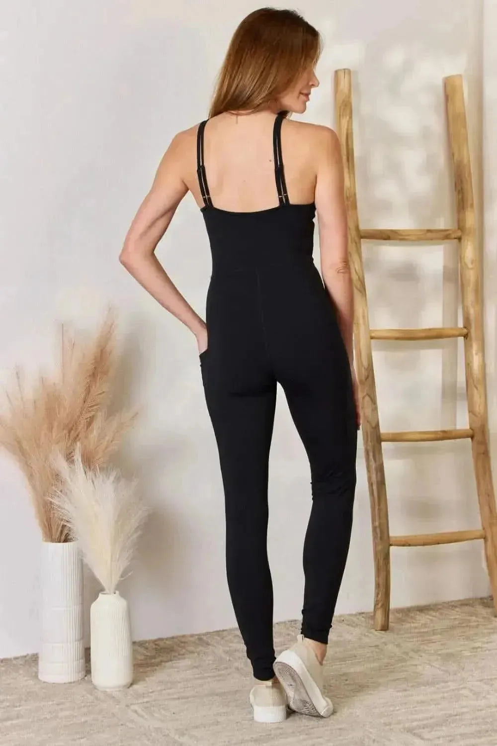 Mono B Active Jumpsuit with Pockets - Bad Moms Club