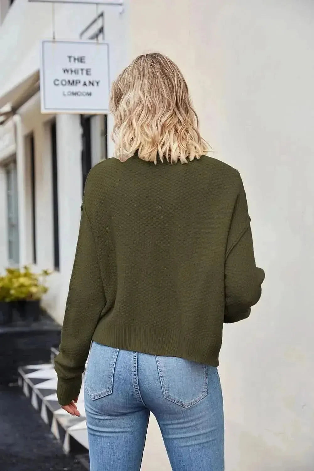 Button Down Exposed Seam Cardigan - Bad Moms Club