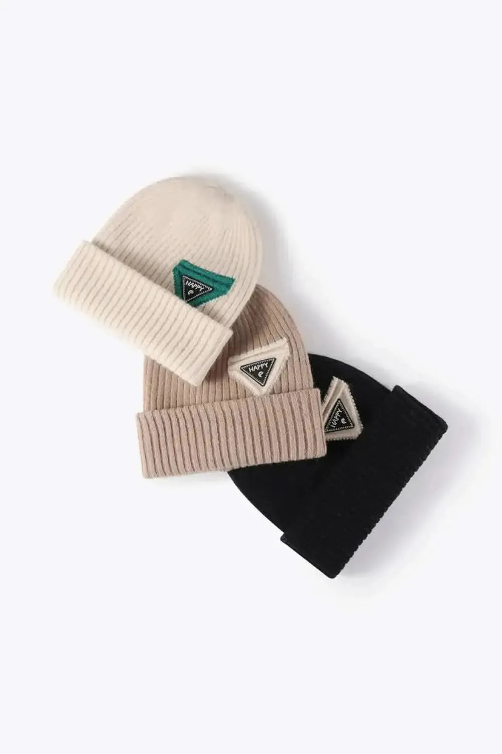 HAPPY Contrast Beanie - Bad Moms Club