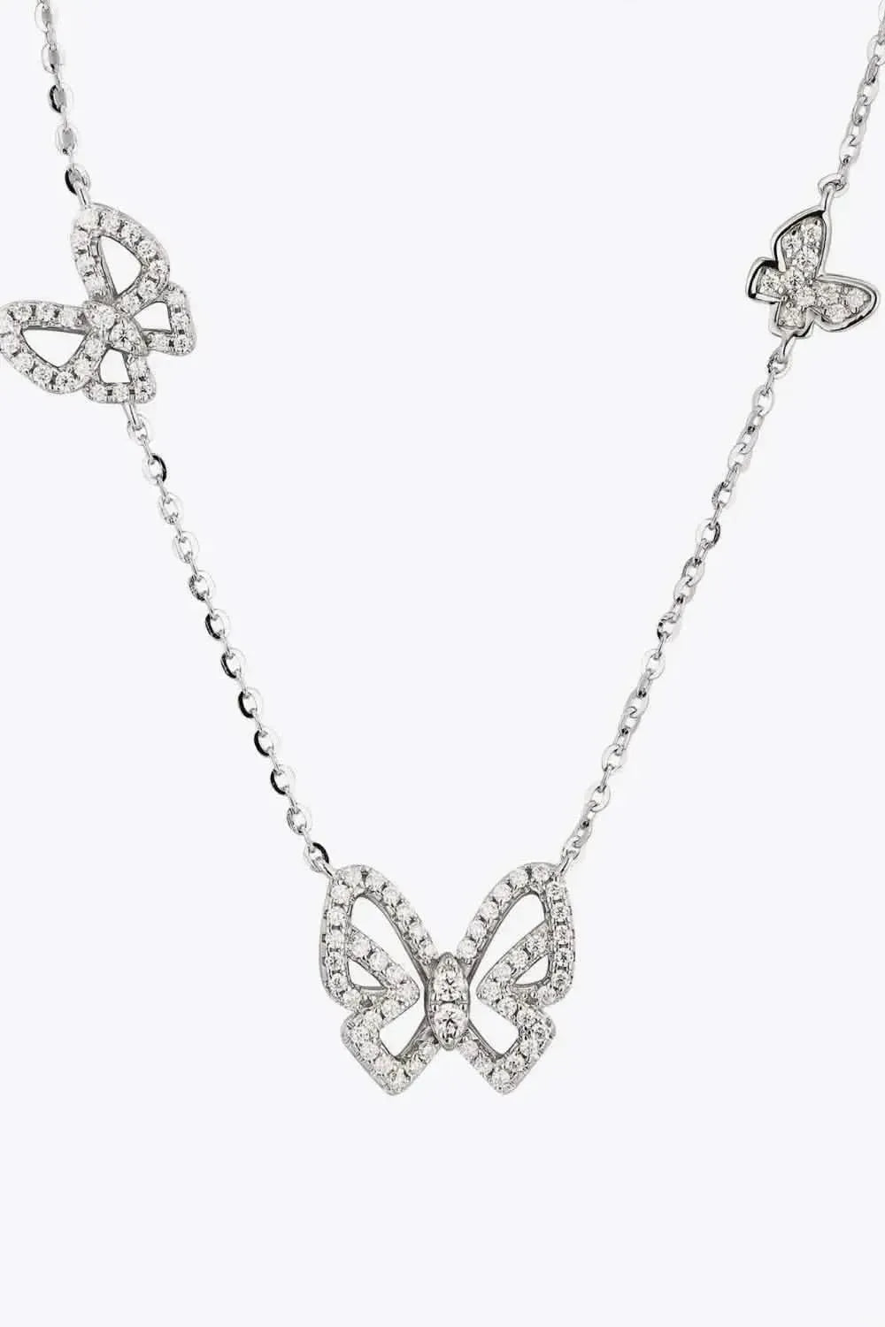 Moissanite Butterfly Shape Necklace - Bad Moms Club