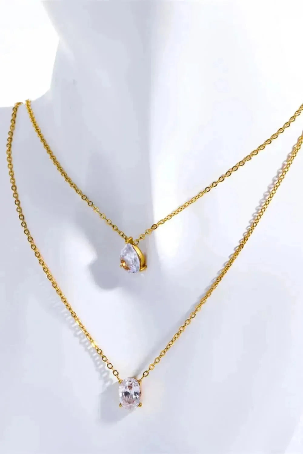 Stainless Steel Geometrical Shape Necklace - Bad Moms Club