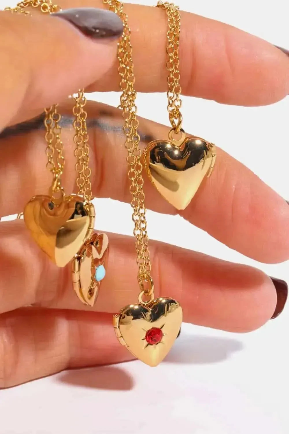 Zircon Heart Shape 14K Gold-Plated Pendant Necklace - Bad Moms Club