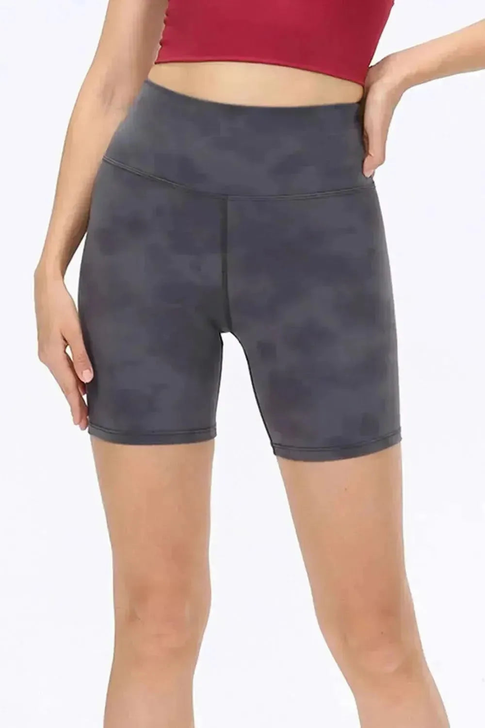 Wide Waistband Sports Shorts - Bad Moms Club