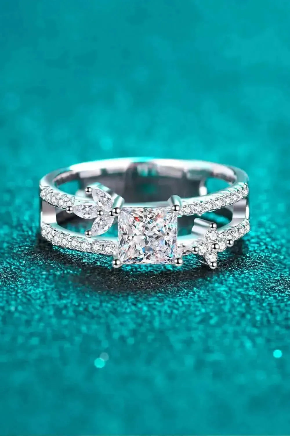 Moissanite Double Layered Ring - Bad Moms Club