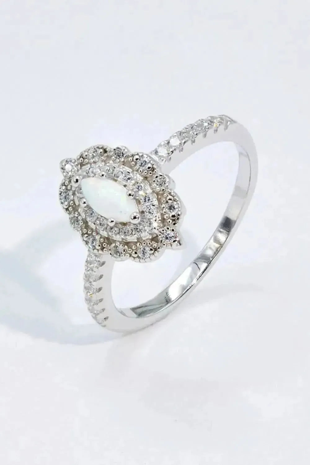 Modern Love Story Opal and Zircon Ring - Bad Moms Club