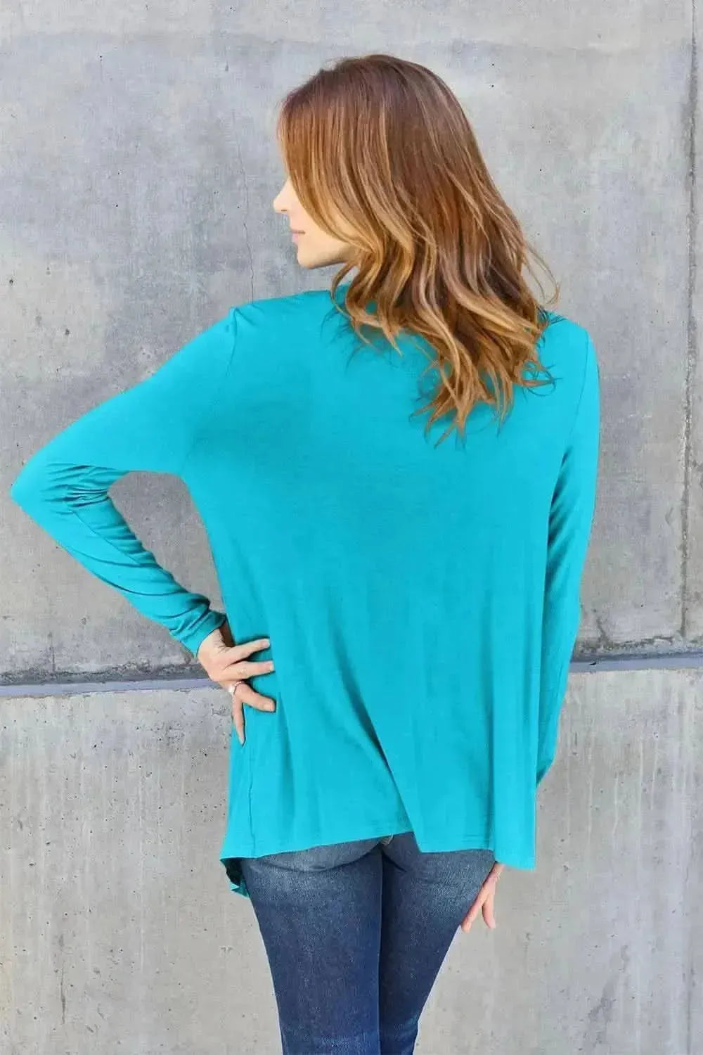 Basic Bae Full Size Open Front Long Sleeve Cardigan - Bad Moms Club