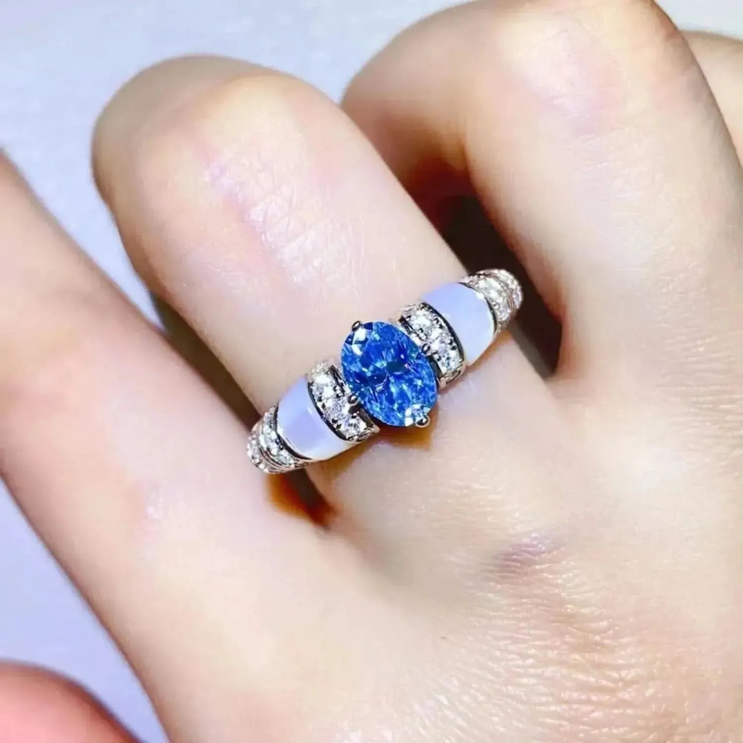 1 Carat Moissanite 925 Sterling Silver Ring - Bad Moms Club