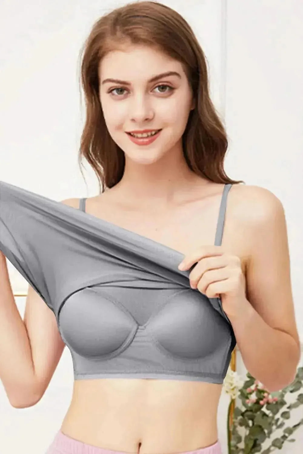Scoop Neck Cami with Bra - Bad Moms Club