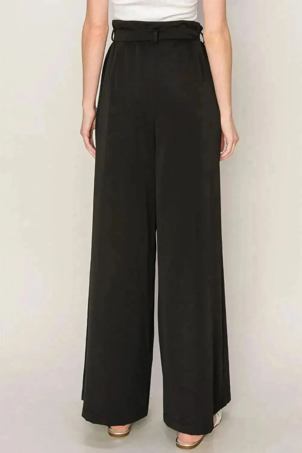 HYFVE Paperbag Waist Wide Leg Pants - Bad Moms Club