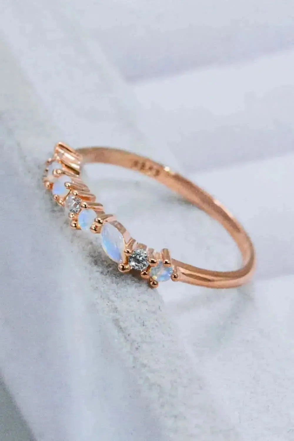 Moonstone and Zircon Decor Ring - Bad Moms Club