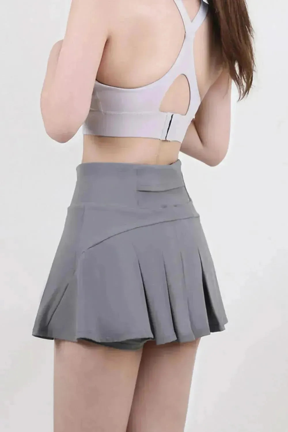 High Waist Pleated Active Skirt - Bad Moms Club