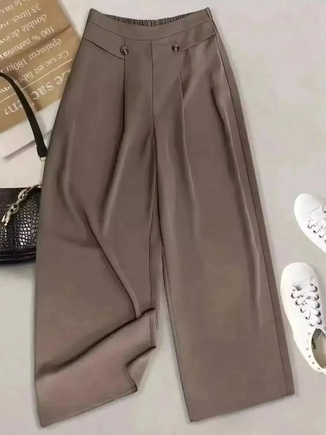 Full Size Wide Leg Pants - Bad Moms Club