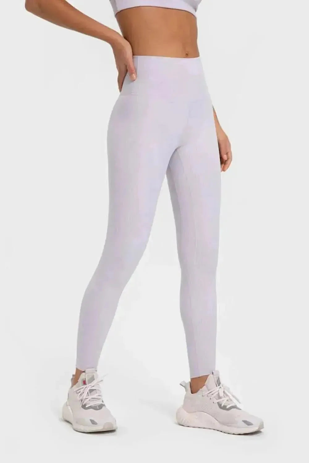 Highly Stretchy Wide Waistband Yoga Leggings - Bad Moms Club